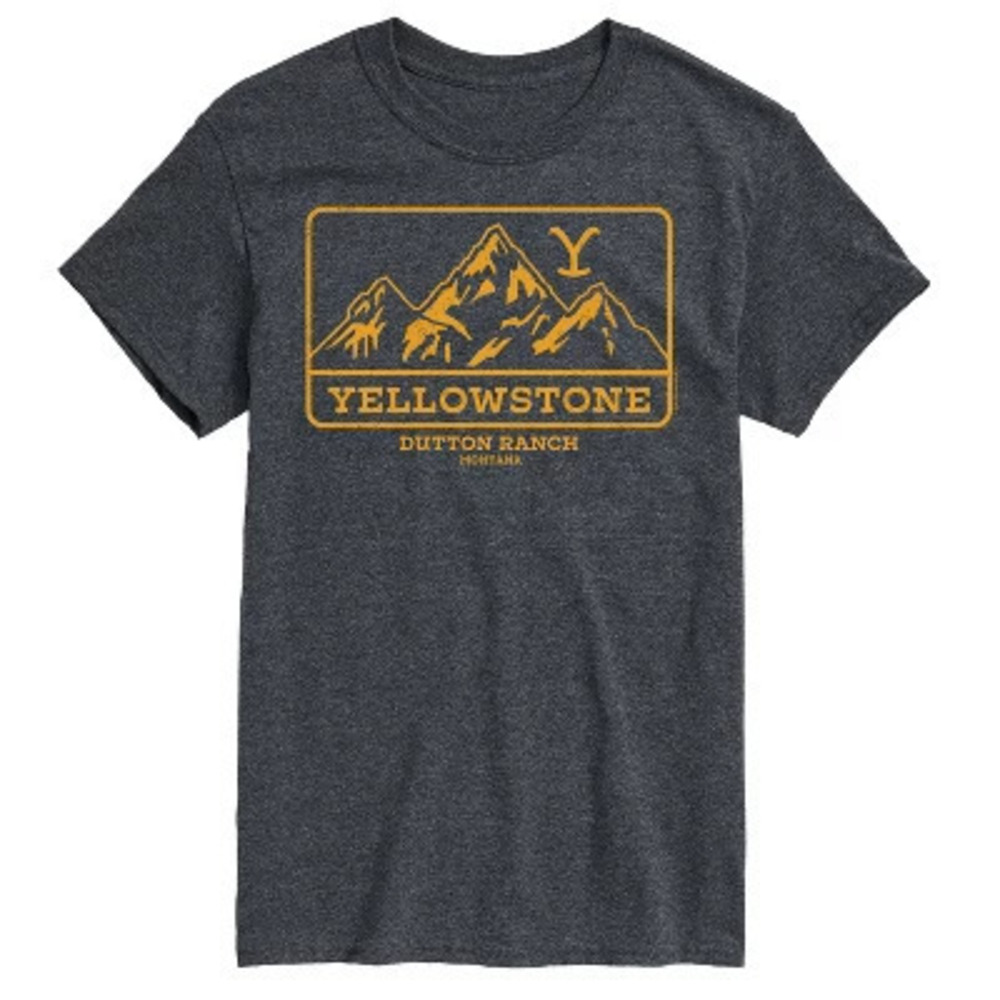 Mens Yellowstone Yellowstone Dutton Ranch Short Sleeve Graphic T-Shirt